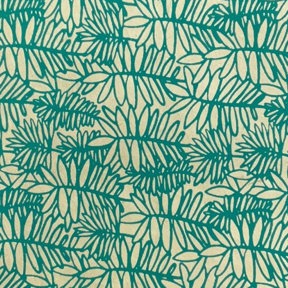 Pre-order today Green floral design. Hand Sewn Notebook Made in Alaska